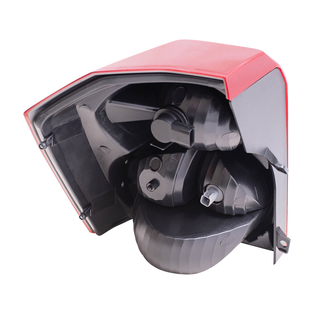 Brock Replacement Set Driver and Passenger Tail Lights Compatible with 2008-2012 Caliber 5160361AA 5160360AA