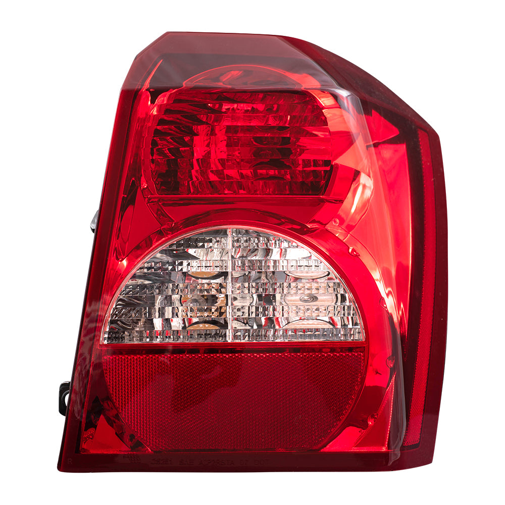 Brock Replacement Passenger Tail Light Compatible with 2008-2012 Caliber 5160360AA