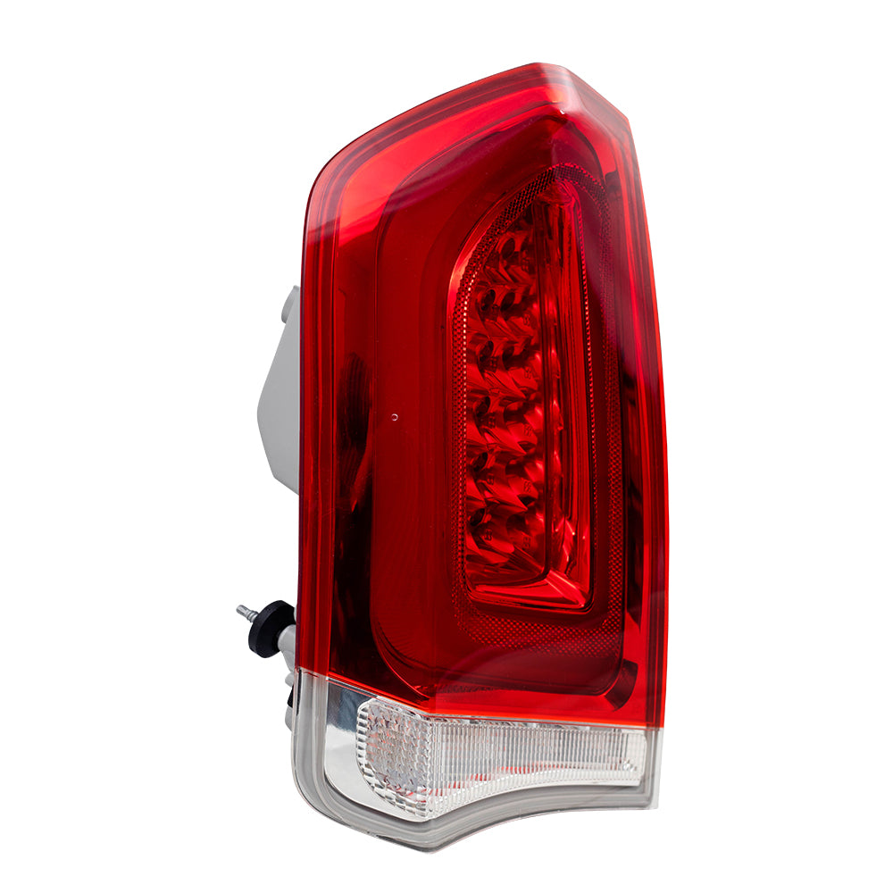 Brock Replacement Driver Tail Light with Chrome Compatible with 2015-2019 300