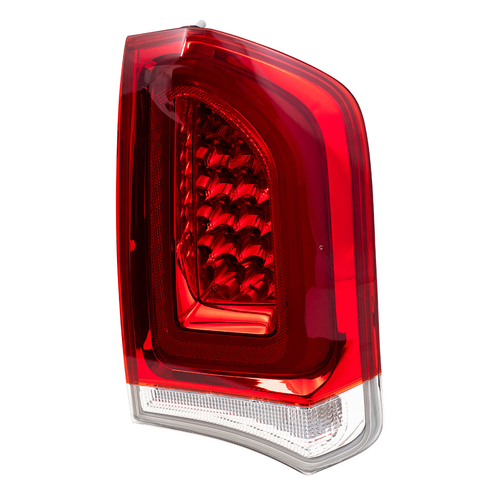 Brock Replacement Passenger Tail Light with Chrome Compatible with 2015-2019 300