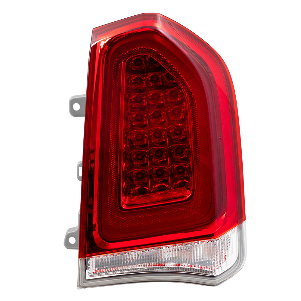 Brock Replacement Passenger Tail Light with Chrome Compatible with 2015-2019 300