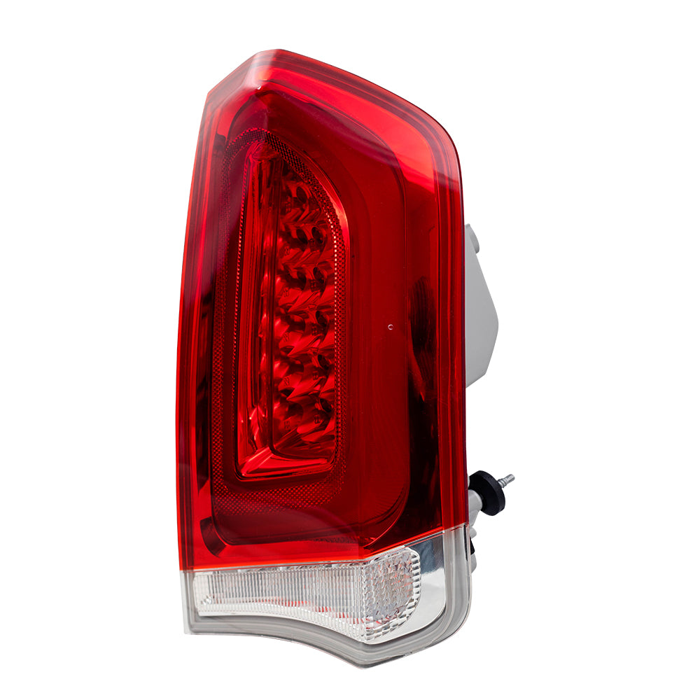 Brock Replacement Passenger Tail Light with Chrome Compatible with 2015-2019 300
