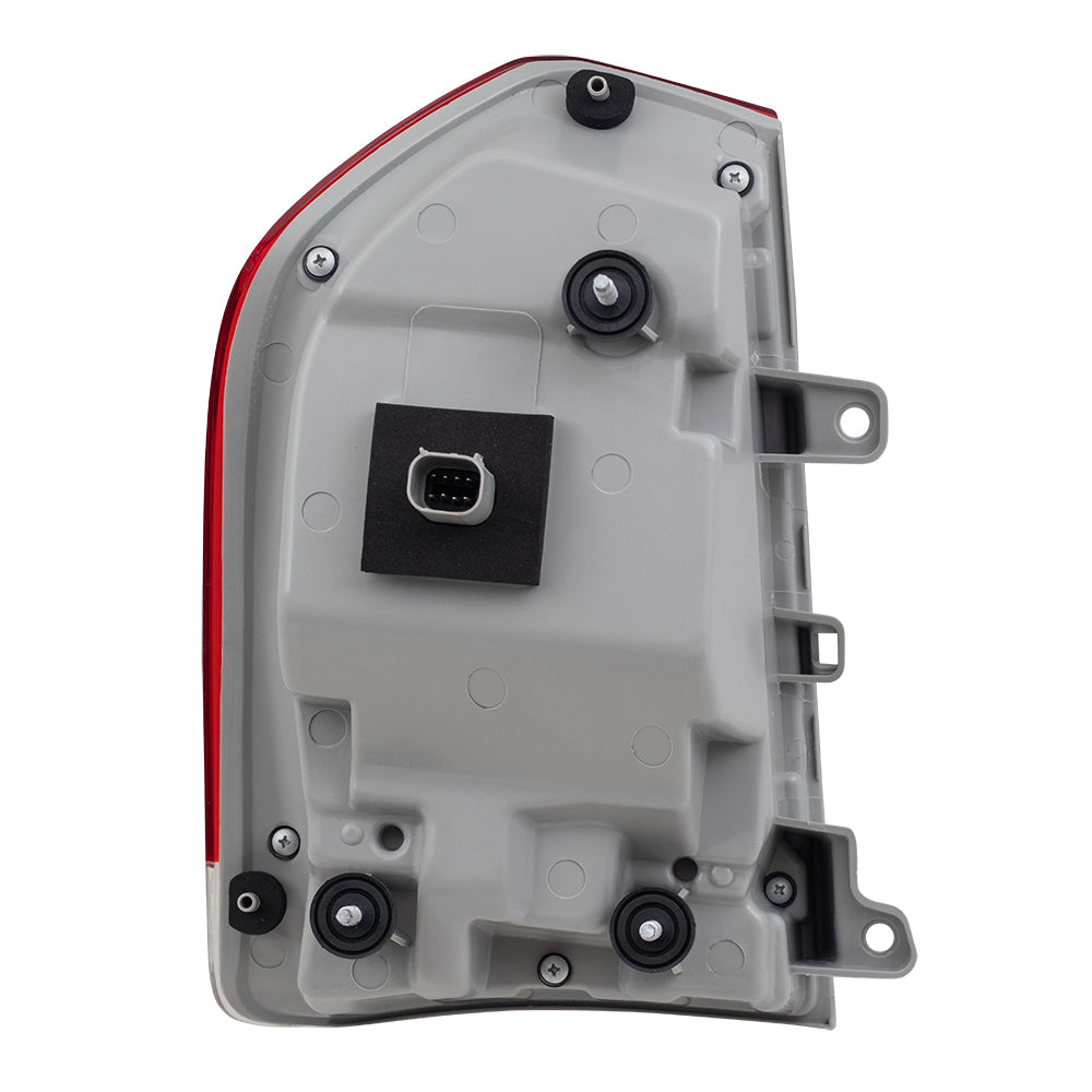 Brock Replacement Passenger Tail Light with Chrome Compatible with 2015-2019 300