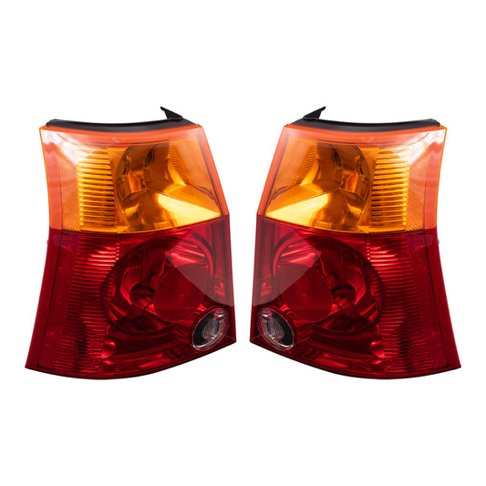 Brock Replacement Set Driver and Passenger Tail Lights Compatible with 2004-2008 Pacifica 5103331AB 5103330AA