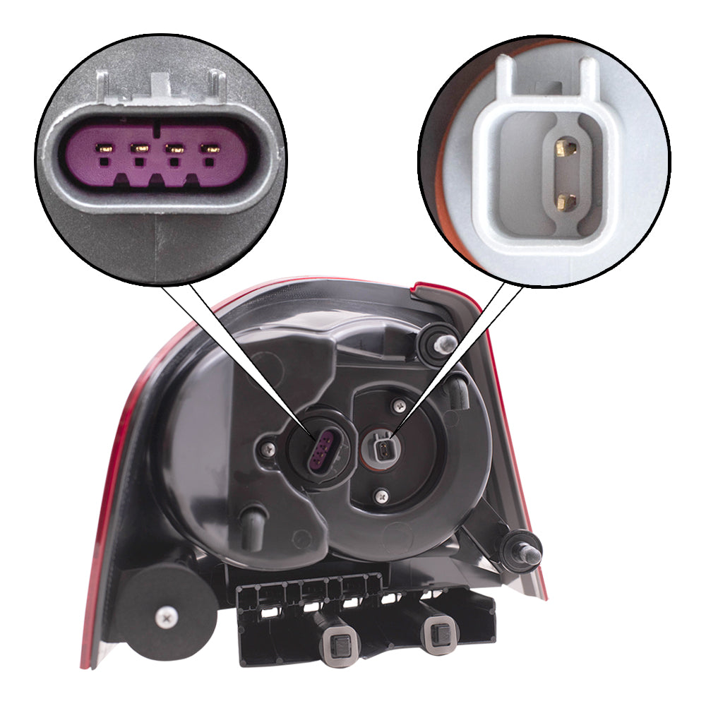 Brock Replacement Set Driver and Passenger Tail Lights Compatible with 2011-2014 Avenger 5182523AG 5182522AG