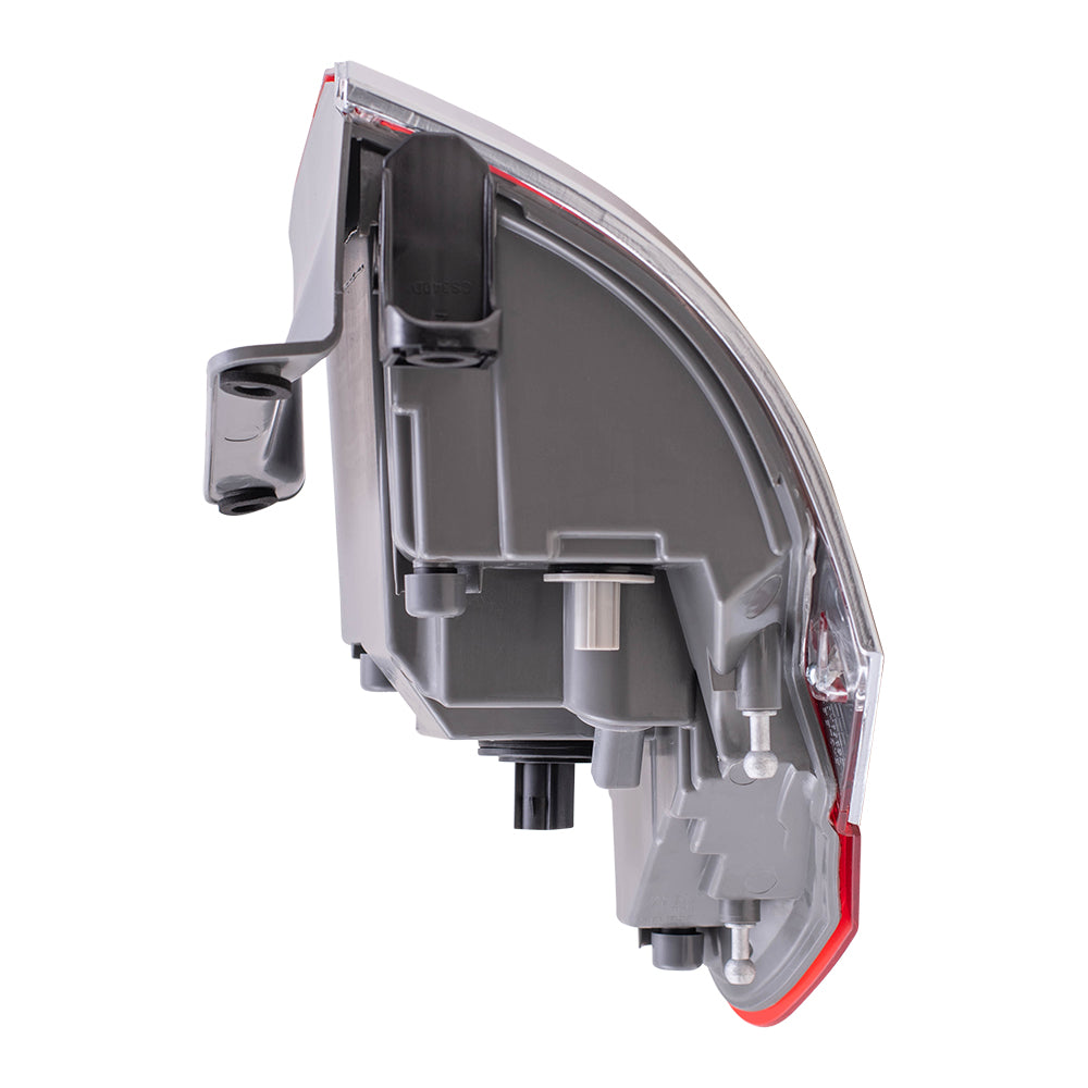 Brock Replacement Driver and Passenger Side Tail Light Assemblies with Platinum Insert Body Mounted Panel Compatible with 2014-2020 Grand Cherokee