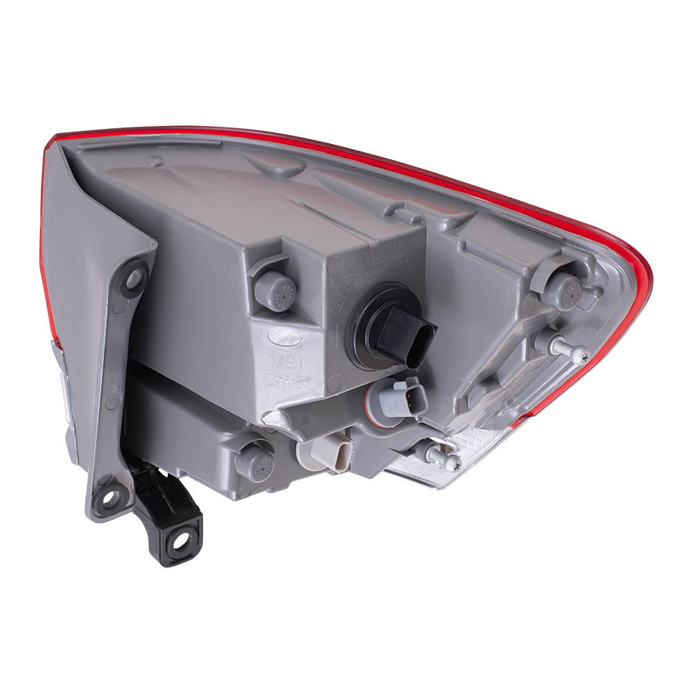 Brock Replacement Driver Side Tail Light Assembly with Platinum Insert Body Mounted Panel Compatible with 2014-2020 Grand Cherokee