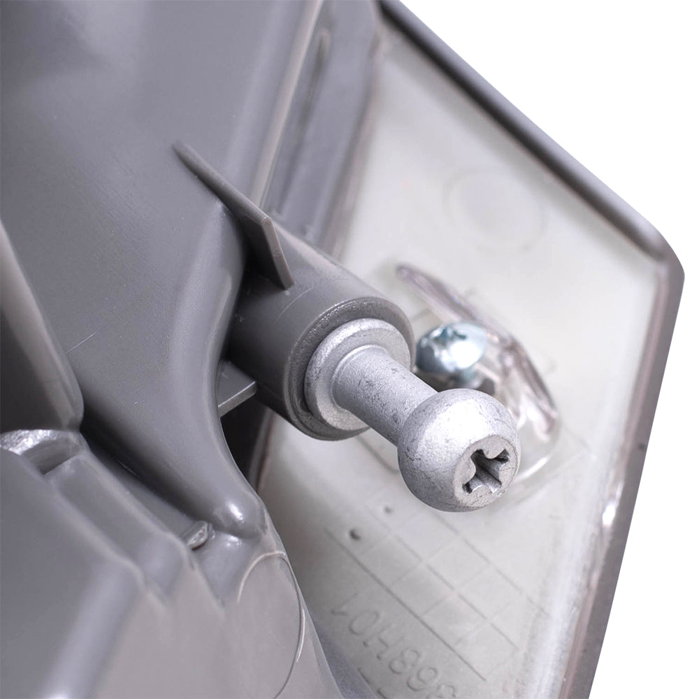 Brock Replacement Driver and Passenger Side Tail Light Assembly with Gray Bezel without Platinum Insert Body Mounted Set Compatible with 14-20 Grand Cherokee