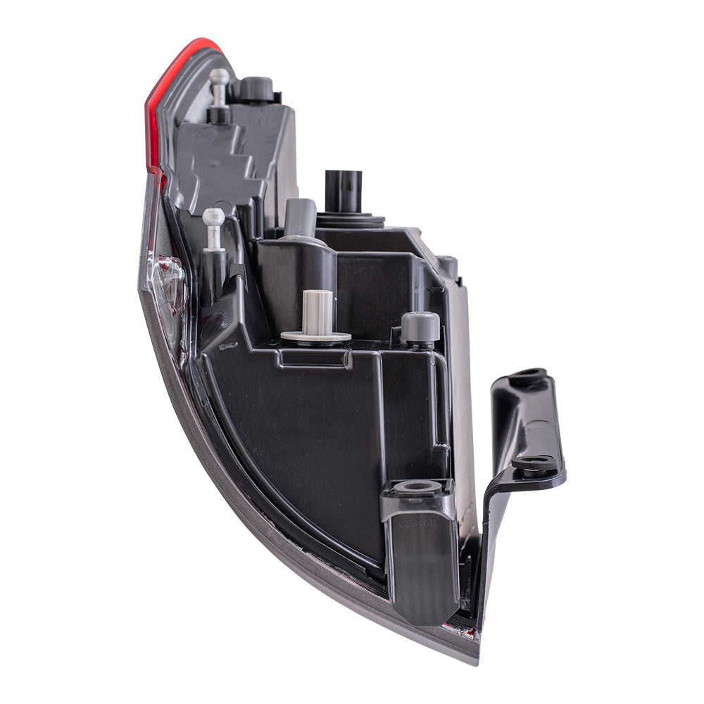 Brock Replacement Driver and Passenger Side Tail Light Assembly with Granite Bezel without Platinum Insert Body Mounted Set Compatible with 14-20 Grand Cherokee