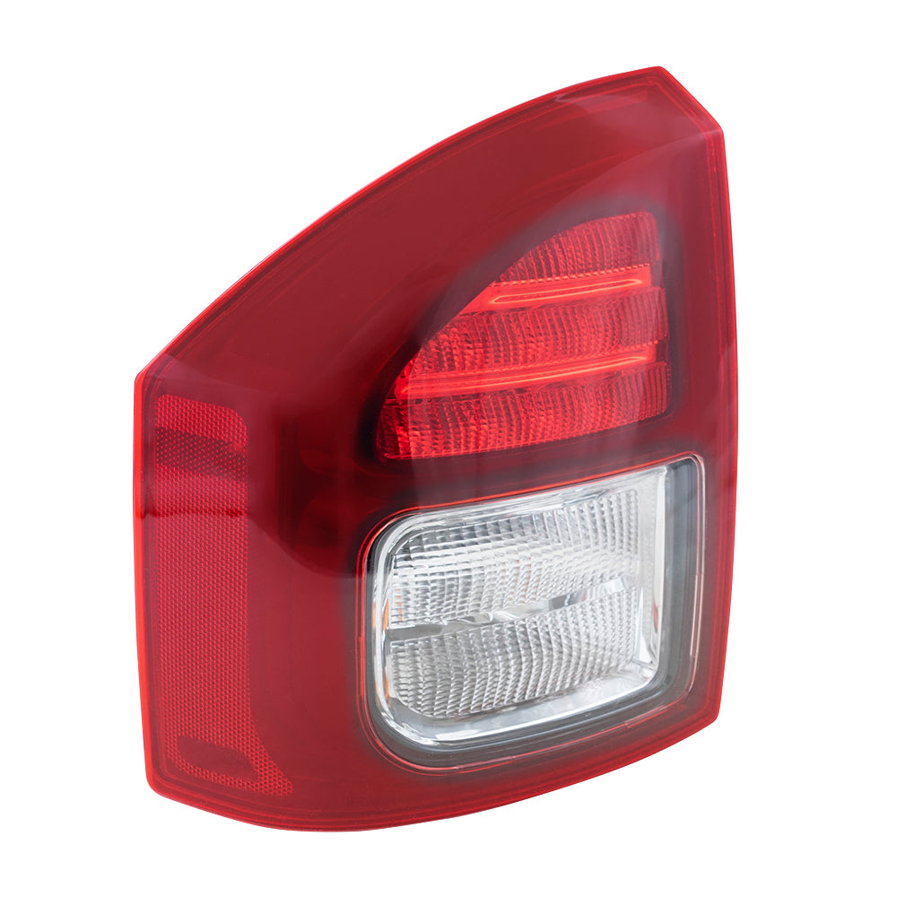 Brock Aftermarket Replacement Driver Left Combination Tail Light Assembly Compatible With 2014-2017 Jeep Compass