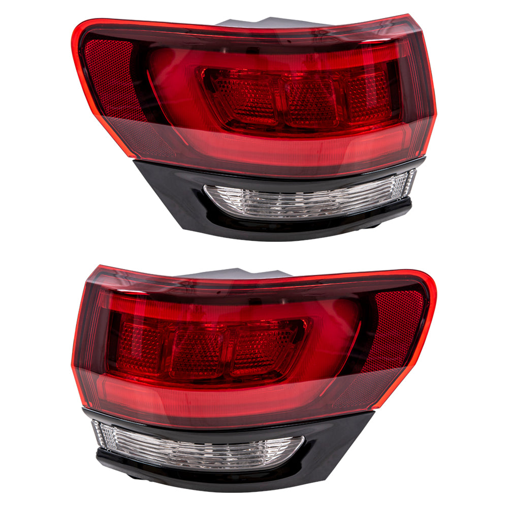 Tail Light Assembly Body Mounted Set Driver Side Left Passenger Side Right For 2014-2021 Jeep Grand Cherokee SRT/Trackhawk