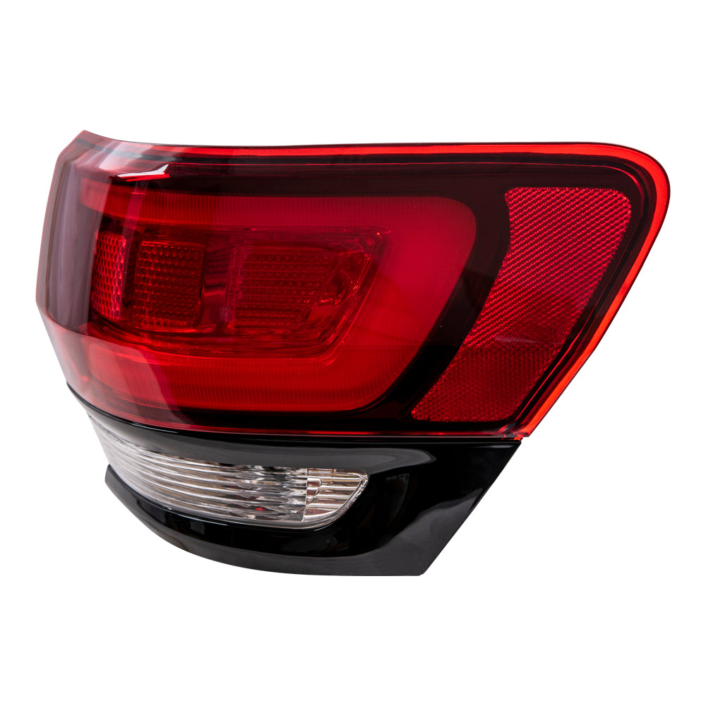 Brock Replacement Driver and Passenger Side Tail Light Assemblies Quarter Mounted Compatible with 2014-2021 Jeep Grand Cherokee SRT/ 2014-2021 Trackhawk