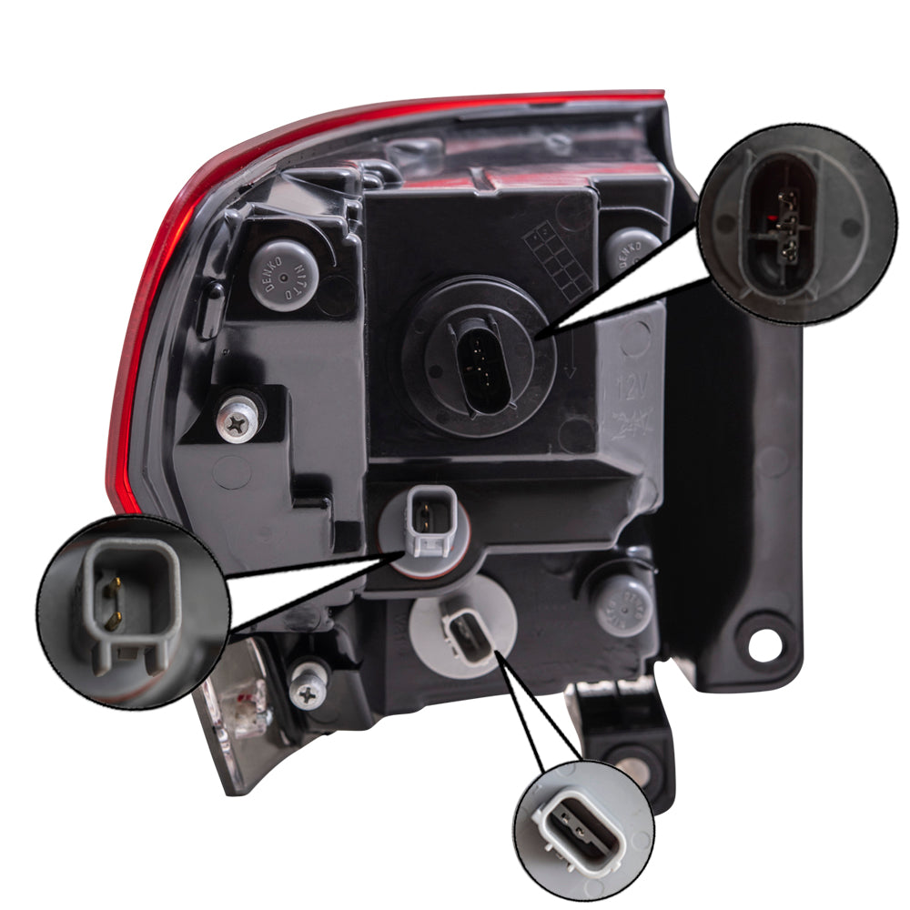 Tail Light Assembly Body Mounted Set Driver Side Left Passenger Side Right For 2014-2021 Jeep Grand Cherokee SRT/Trackhawk