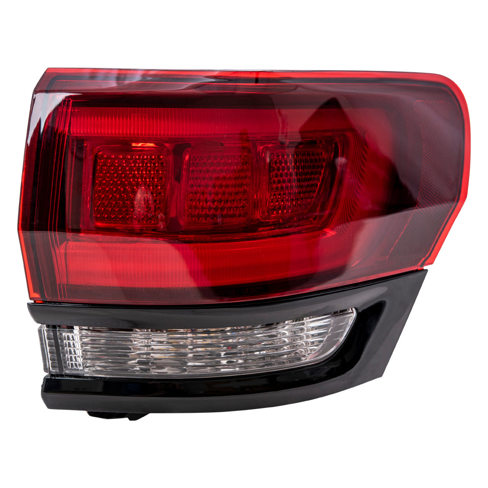 Brock Replacement Passenger Side Tail Light Assembly Quarter Mounted Compatible with 2014-2021 Jeep Grand Cherokee SRT/ 2014-2021 Trackhawk