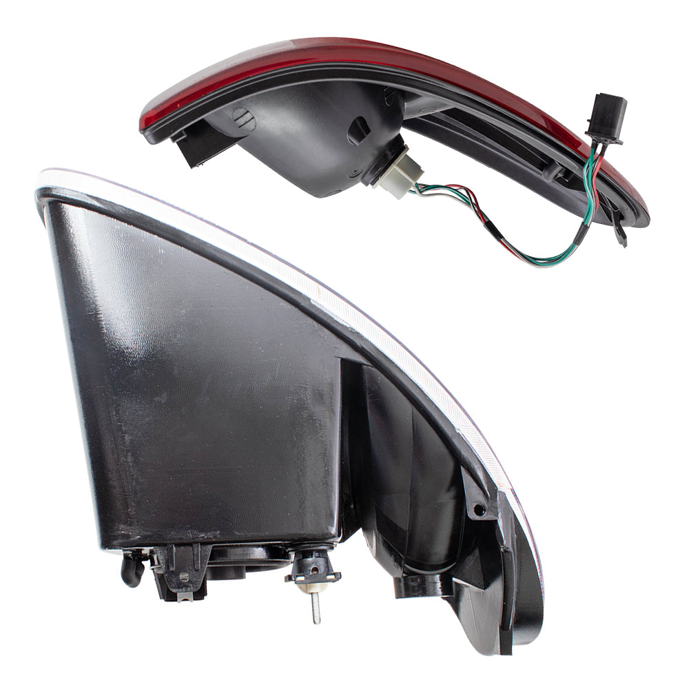 Brock Replacement Set Headlights and Tail Lights Compatible with 2004-2007 Caravan Town & Country with 113" Wheel Base