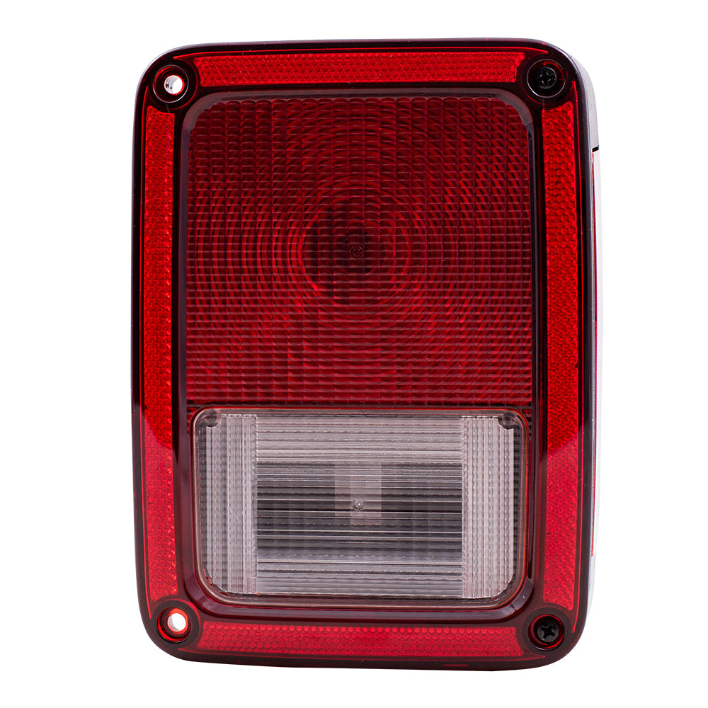 Brock Replacement Set Driver and Passenger Tail Lights Compatible with 2007-2017 Wrangler 2018 Wrangler JK 55077891AH 55077890AH