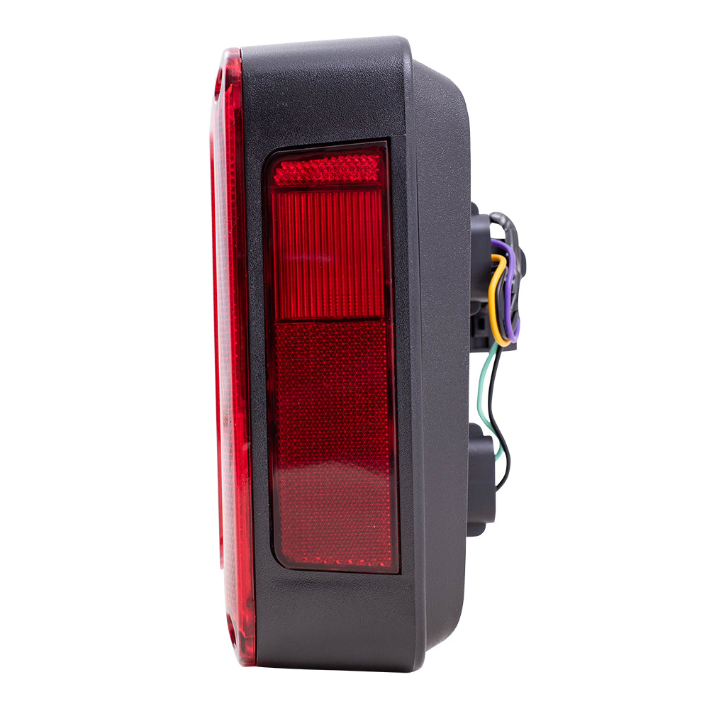 Brock Replacement Set Driver and Passenger Tail Lights Compatible with 2007-2017 Wrangler 2018 Wrangler JK 55077891AH 55077890AH