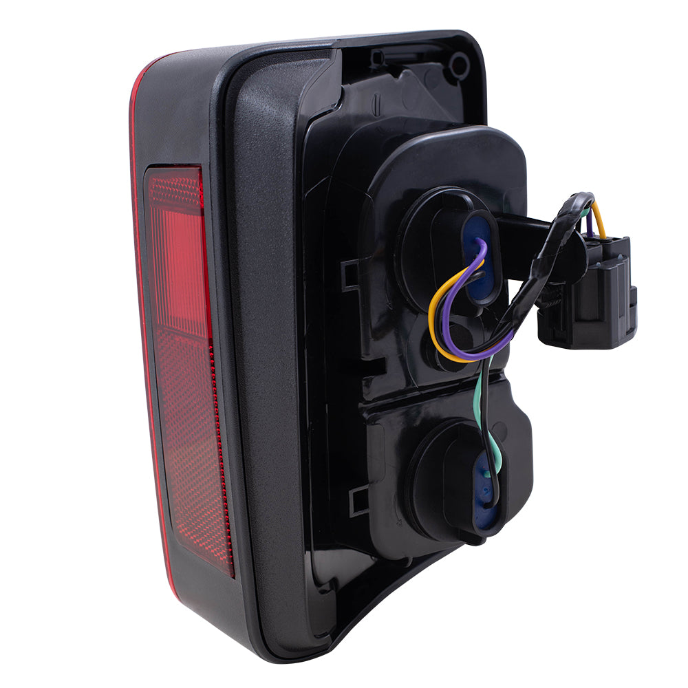 Brock Replacement Set Driver and Passenger Tail Lights Compatible with 2007-2017 Wrangler 2018 Wrangler JK 55077891AH 55077890AH