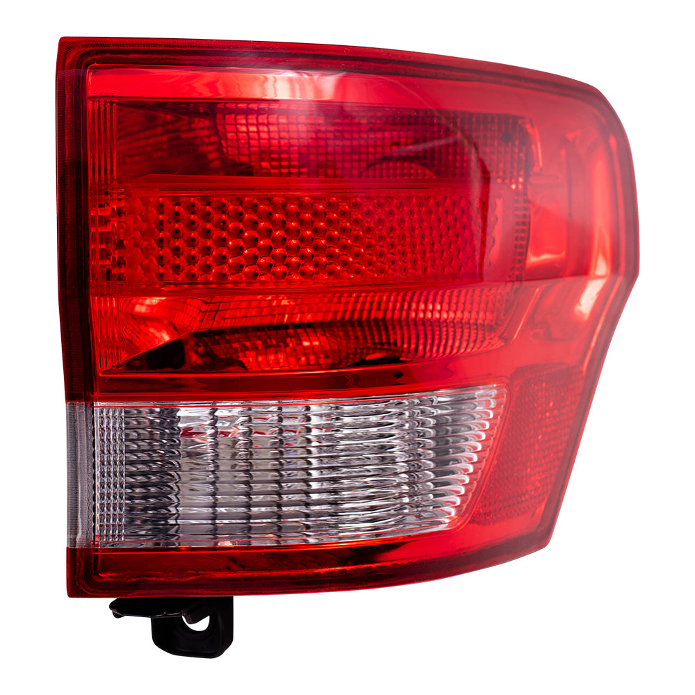 Brock Replacement Set Driver and Passenger Quarter Panel Mounted Tail Lights Compatible with 2011-2013 Grand Cherokee 55079421AG 55079420AG