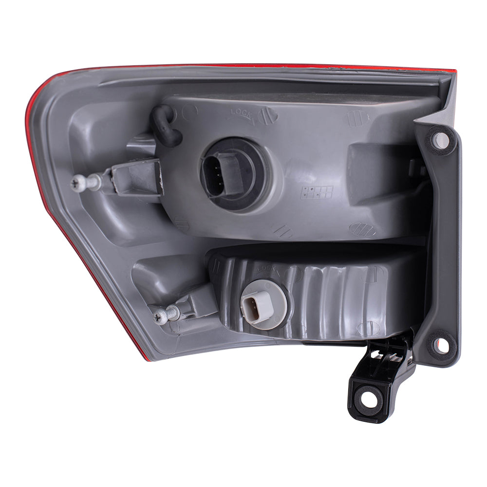 Brock Replacement Set Driver and Passenger Quarter Panel Mounted Tail Lights Compatible with 2011-2013 Grand Cherokee 55079421AG 55079420AG