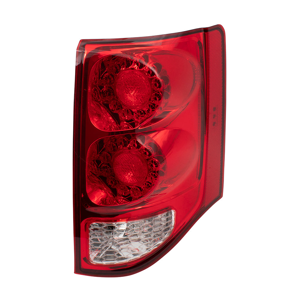 Brock Replacement Set Driver and Passenger Tail Lights Compatible with 2011-2018 Grand Caravan Van 5182535AD 5182534AD