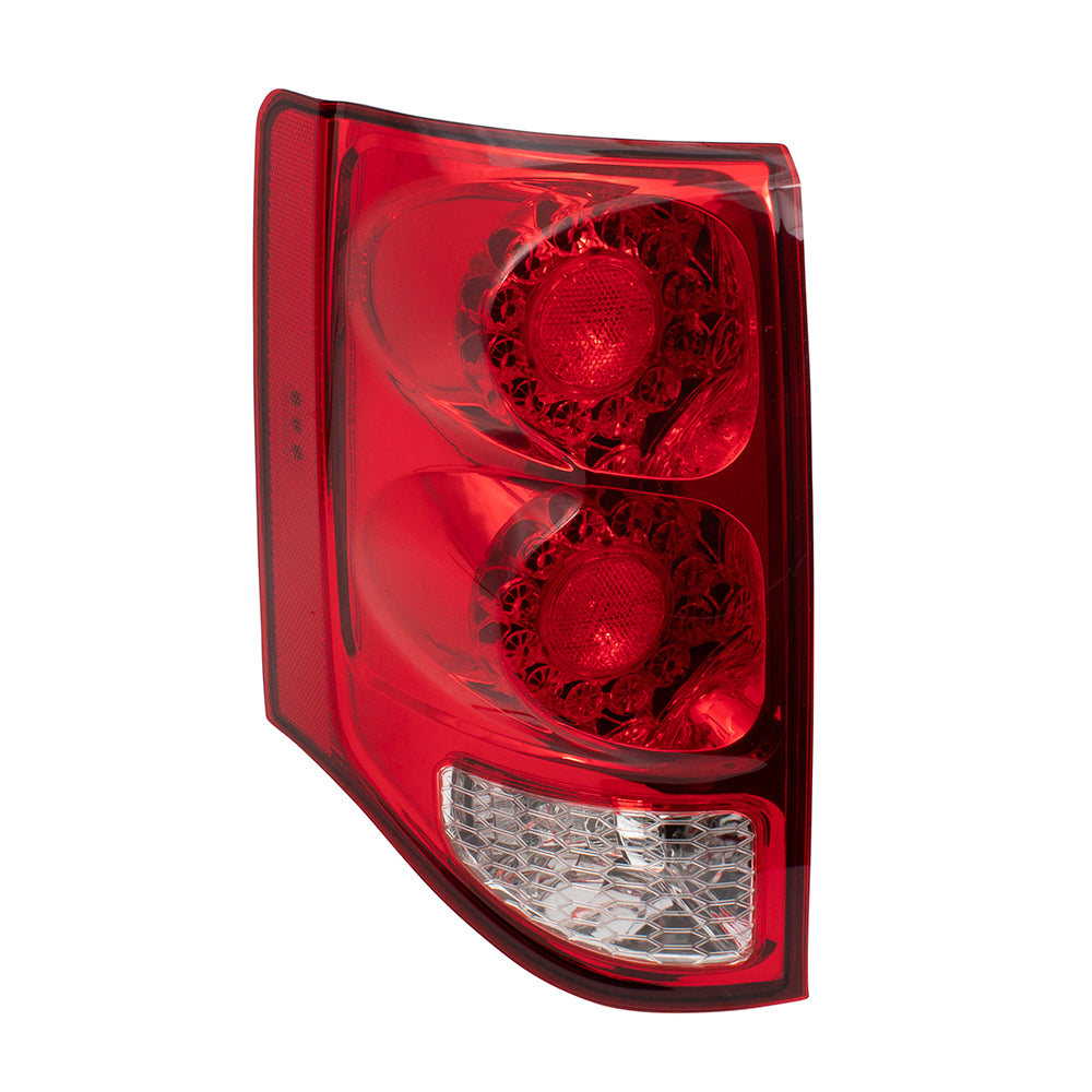 Brock Replacement Driver Tail Light Compatible with 2011-2018 Grand Caravan Van 5182535AD