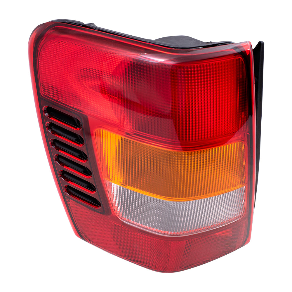 Brock Replacement Driver Tail Light with Circuit Board Compatible with 2002-2004 Grand Cherokee 55155139AH