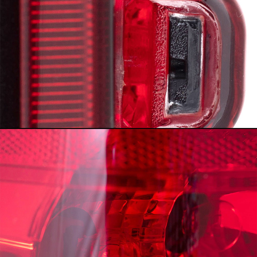 Brock Replacement Driver and Passenger Side Tail Light Assemblies with Bulbs, Sockets & Wiring, and 3rd Brake Light 3 Piece Set Compatible with 2005-2006 Grand Cherokee