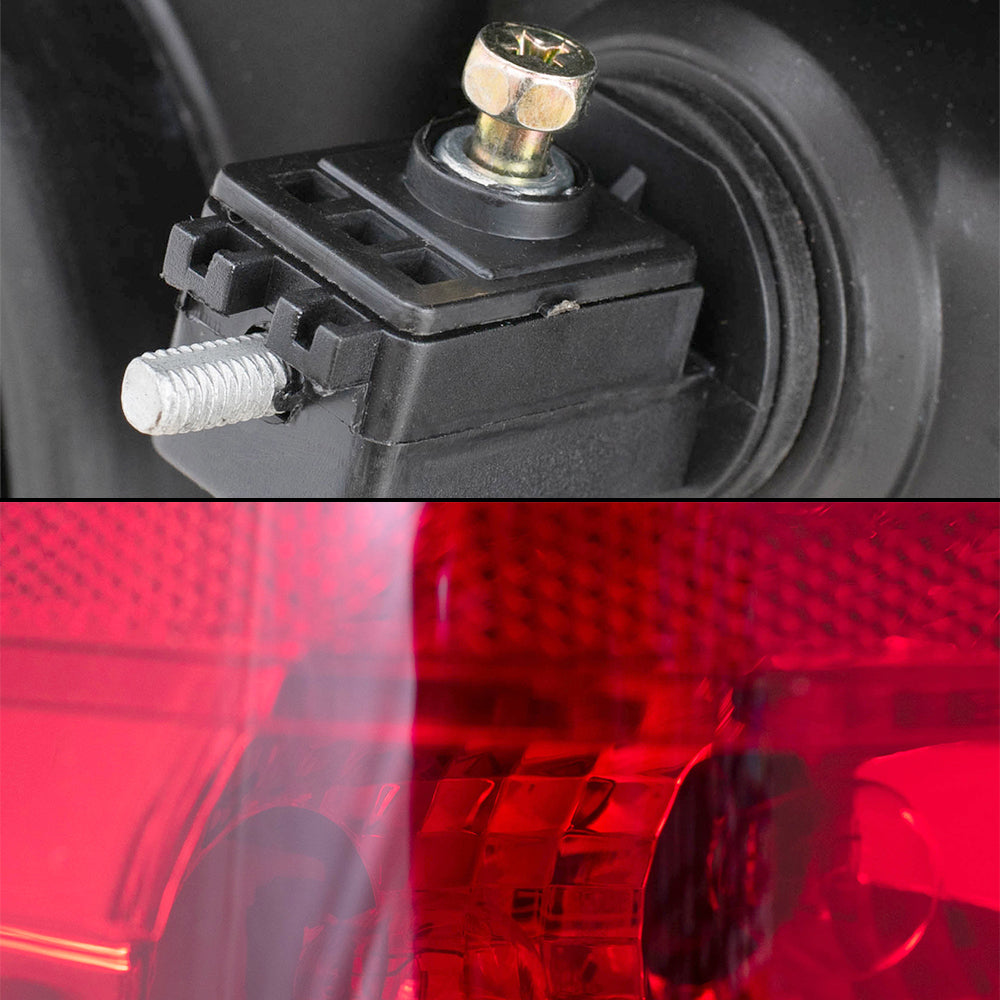 Brock Replacement Driver and Passenger Side Halogen Combination Headlight Assemblies and Tail Light Assemblies 4 Piece Set Compatible with 2005-2006 Grand Cherokee