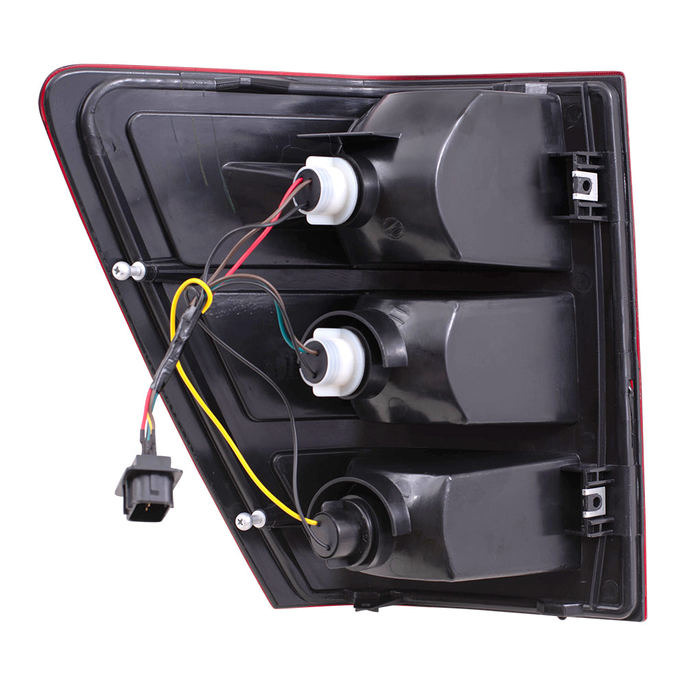 Brock Replacement Set Driver and Passenger Tail Lights with Bulb Sockets and Wiring Compatible with 2005-2006 Grand Cherokee 55156615AF 55156614AF