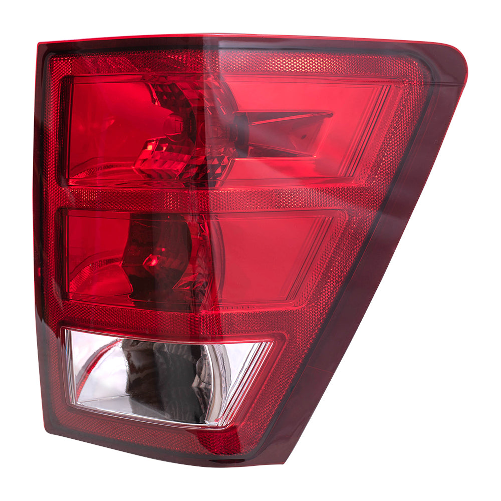 Brock Replacement Set Driver and Passenger Tail Lights with Bulb Sockets and Wiring Compatible with 2005-2006 Grand Cherokee 55156615AF 55156614AF