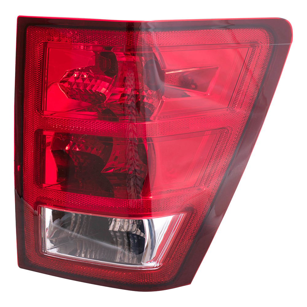 Brock Replacement Passenger Tail Light with Bulb Sockets and Wiring Compatible with 2005-2006 Grand Cherokee 55156614AF