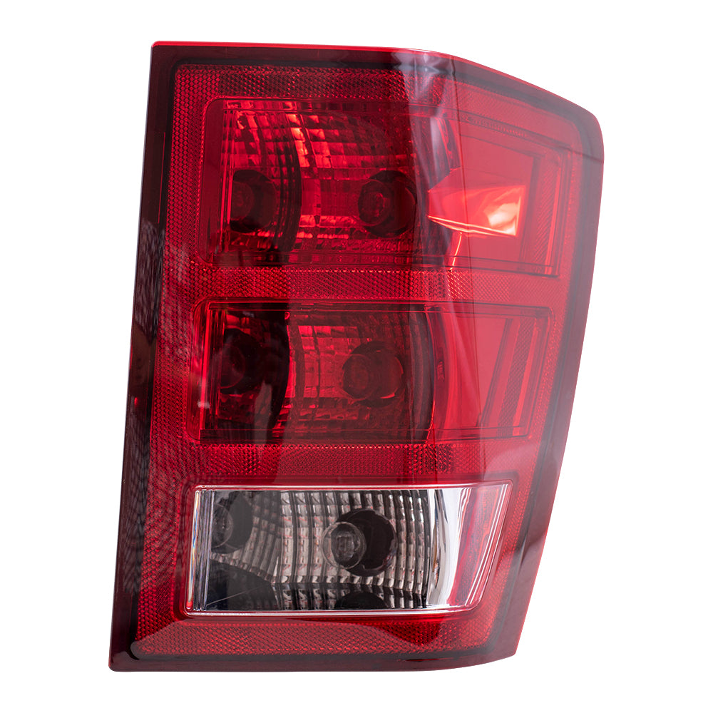 Brock Replacement Passenger Tail Light with Bulb Sockets and Wiring Compatible with 2005-2006 Grand Cherokee 55156614AF