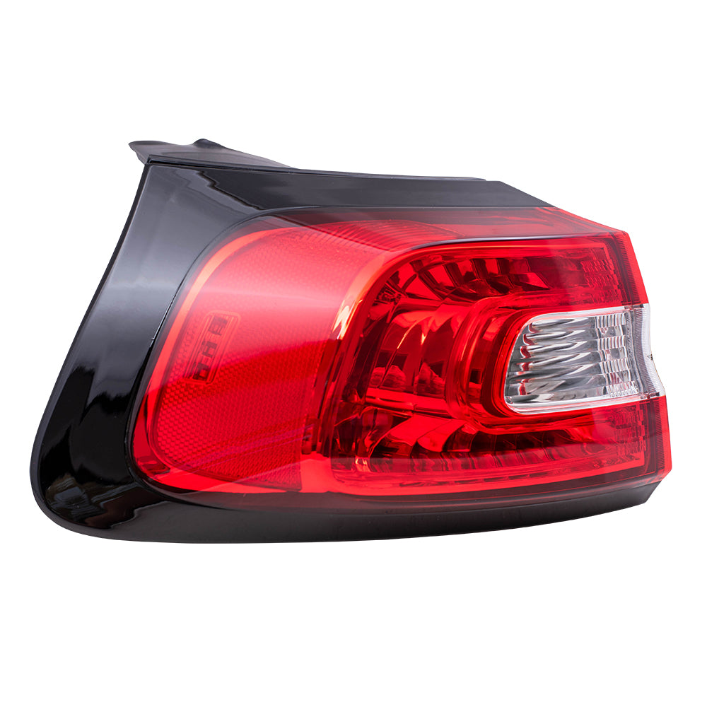 Brock Replacement Set Driver and Passenger Quarter Panel Mounted Tail Lights Compatible with 2014-2017 Cherokee 68102907AF 68102906AF