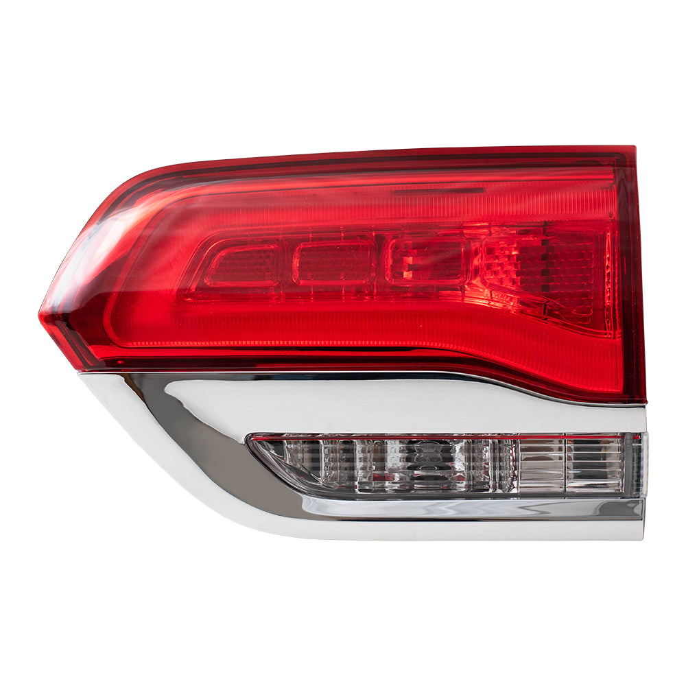 Brock Replacement Set Driver and Passenger Tail Lights Granite Liftgate Lid Mounted Compatible with 2014-2019 Grand Cherokee 68110047AD 68110046AD