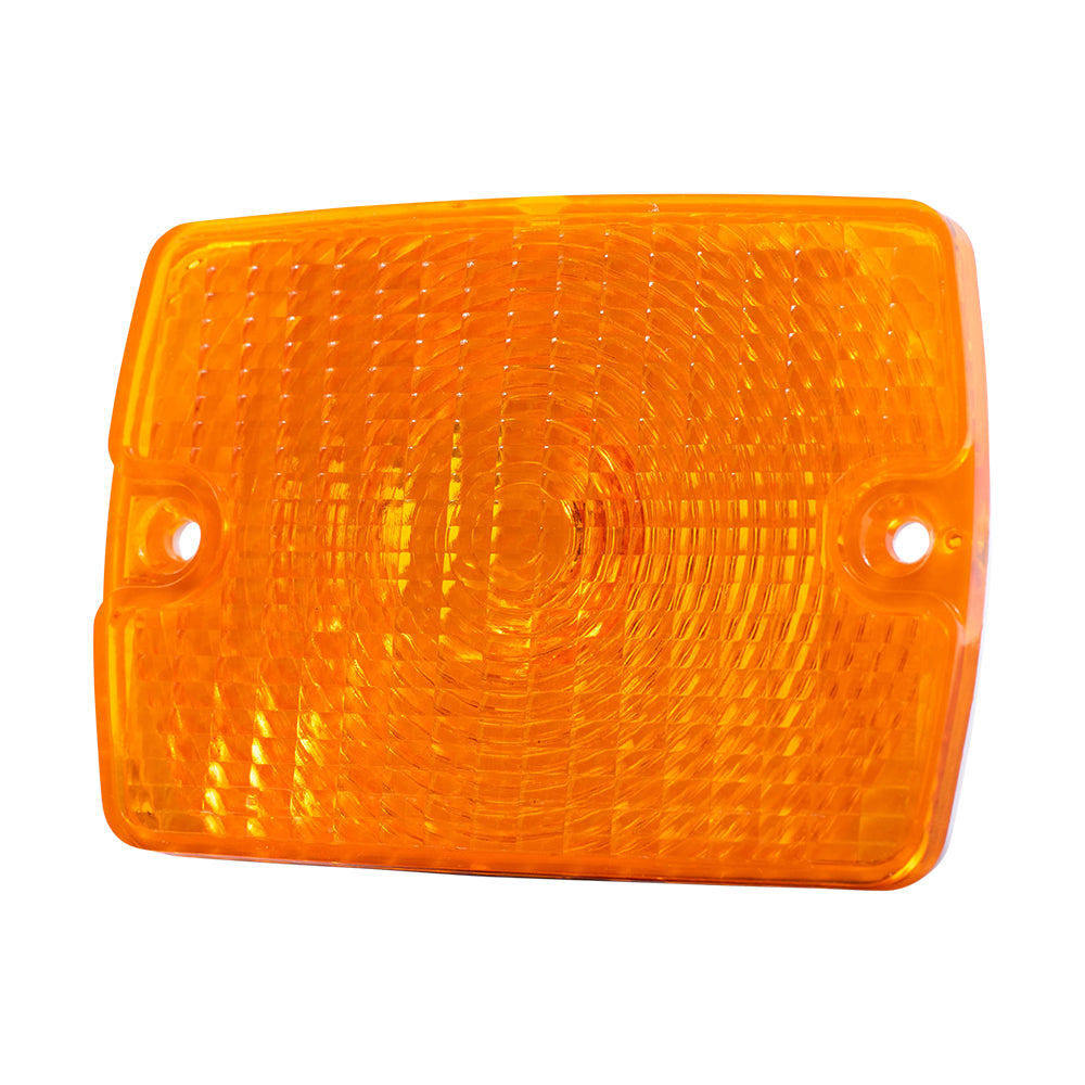 Brock Replacement Set Driver and Passenger Park Signal Front Marker Lights Compatible with 1987-1993 Wrangler 56001378