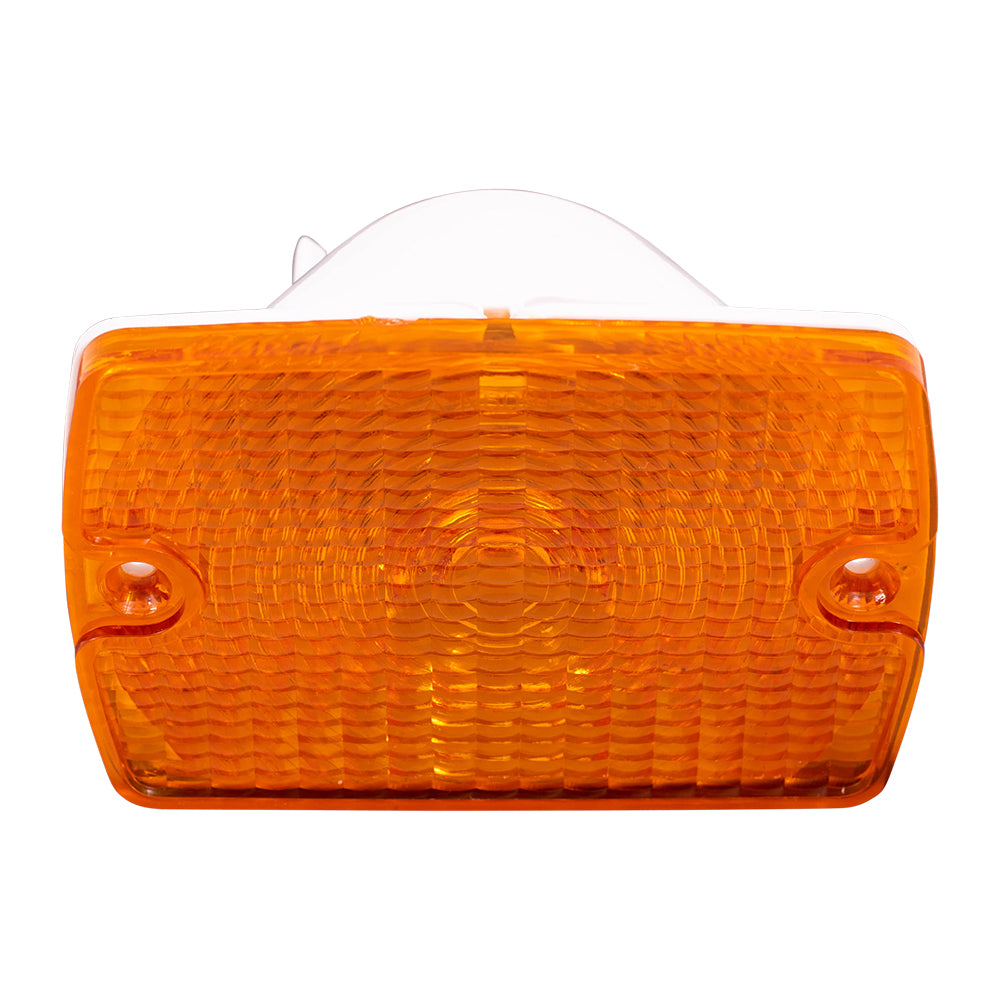 Brock Replacement Park Signal Front Marker Light Compatible with 1987-1993 Wrangler 56001378