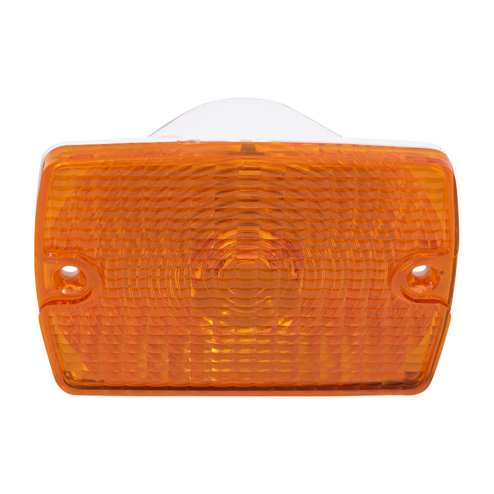 Brock Replacement Park Signal Front Marker Light Compatible with 1994-1995 Wrangler 55055077