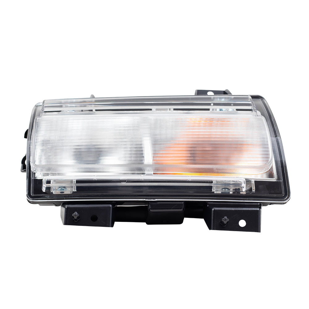 Brock Replacement Set Driver and Passenger Bulb Type Park Signal Lights Compatible with 2018-2019 Wrangler JL 2018-2019 Unlimited