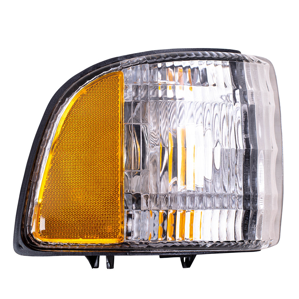 Brock Replacement Passenger Park Signal Corner Marker Light Compatible with 1994-2002 Pickup Truck 55054772AB