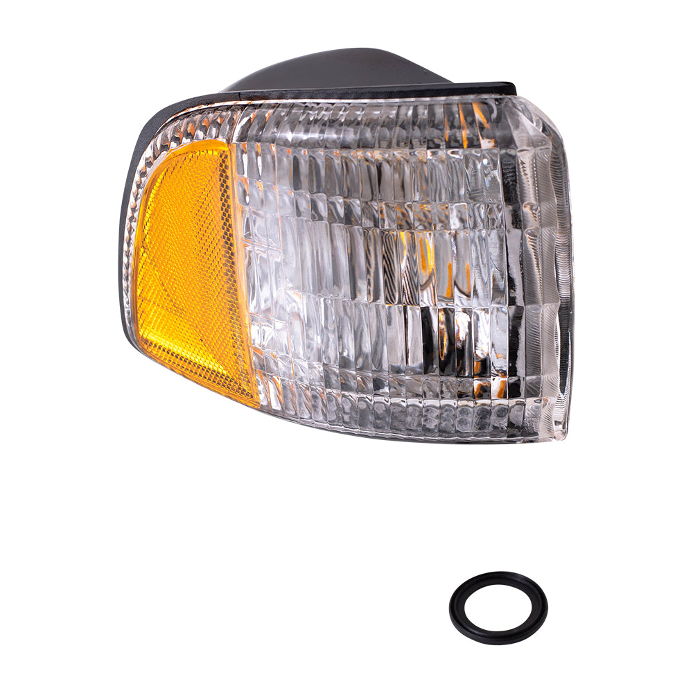 Brock Replacement Passenger Park Signal Corner Marker Light Compatible with 1994-2002 Pickup Truck 55054772AB