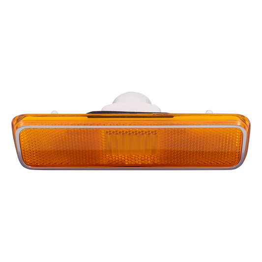Brock Replacement Amber Front Signal Side Marker Light Compatible with 1981-1983 Pickup Truck 3587436