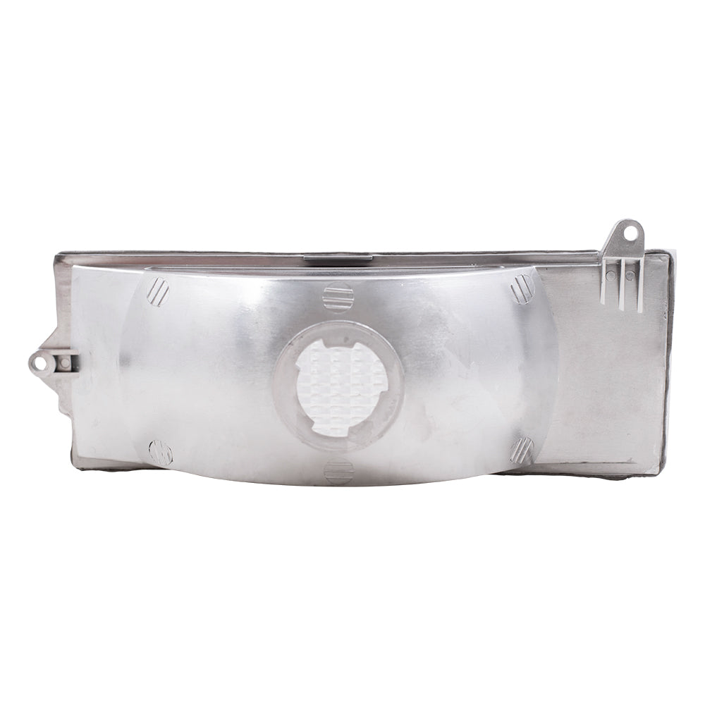 Brock Replacement Set Driver and Passenger Park Signal Front Marker Lights Compatible with 84-96 Cherokee Comanche Wagoneer 56000099 56000098