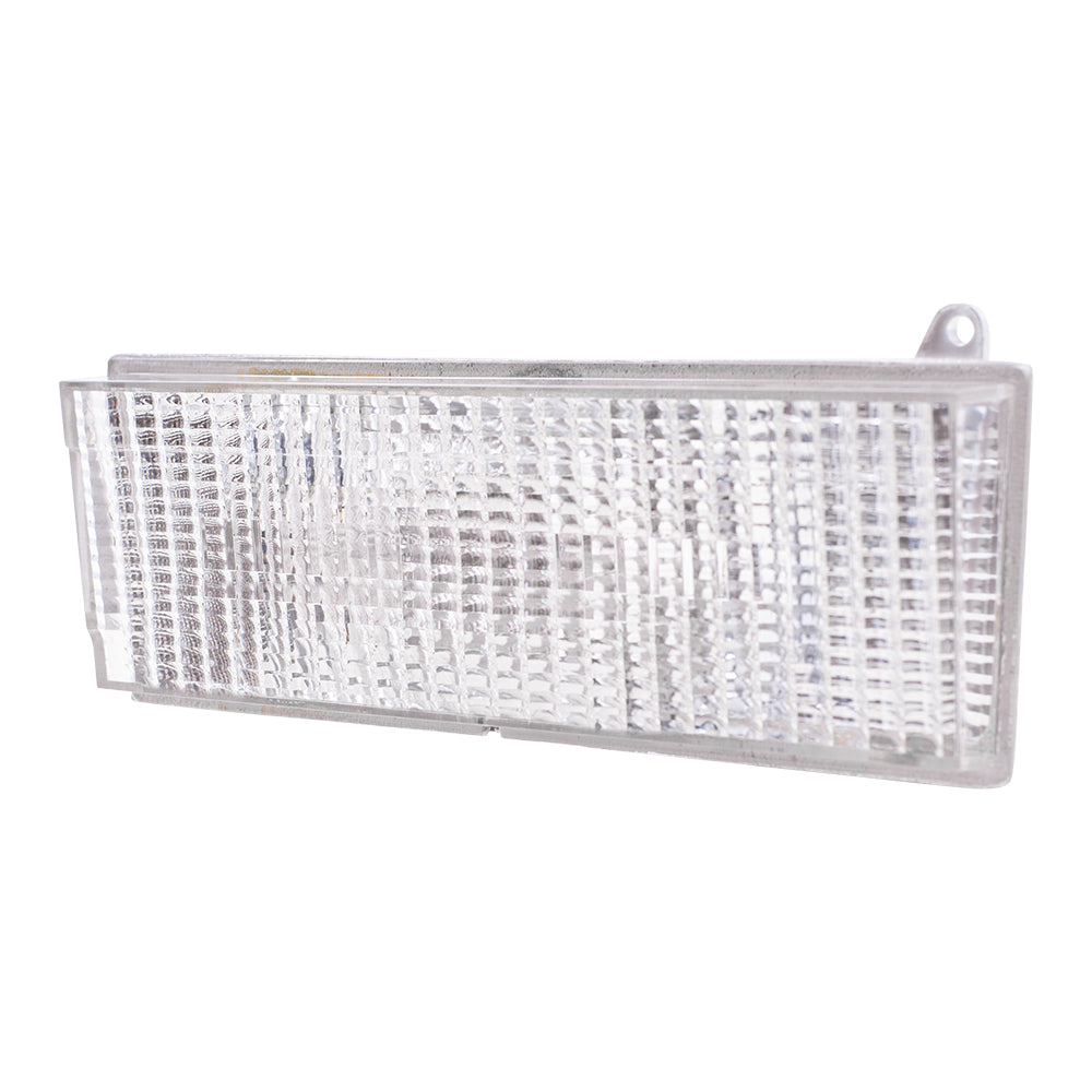 Brock Replacement Driver Park Signal Front Marker Light Compatible with 84-96 Cherokee Comanche Wagoneer 56000099
