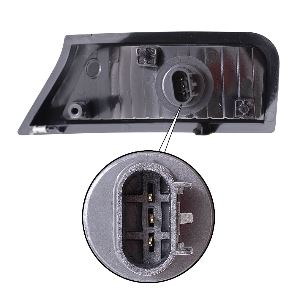 Brock Replacement Set Driver and Passenger Park Signal Corner Marker Lights Compatible with 2009-2012 Liberty 57010125AA 57010124AA