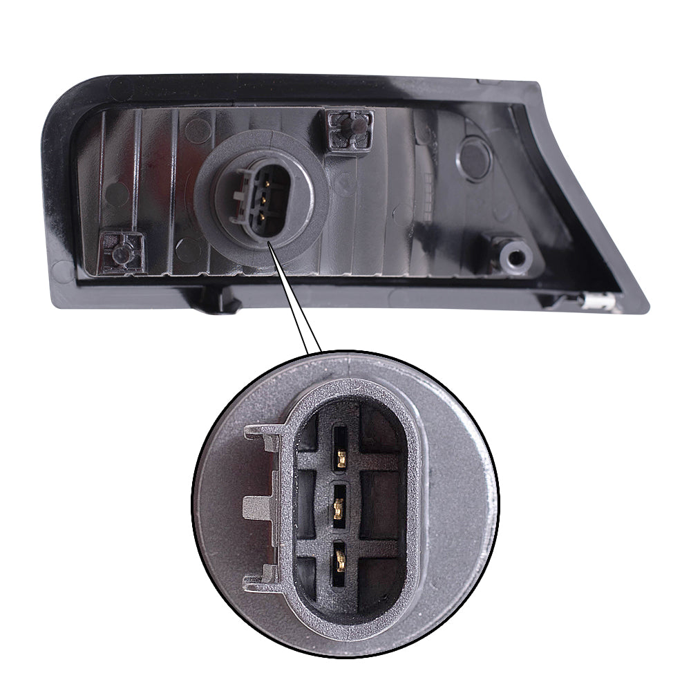 Brock Park Signal Light Assembly for 08-12 Jeep Liberty Drivers Corner Lamp 57010125AA