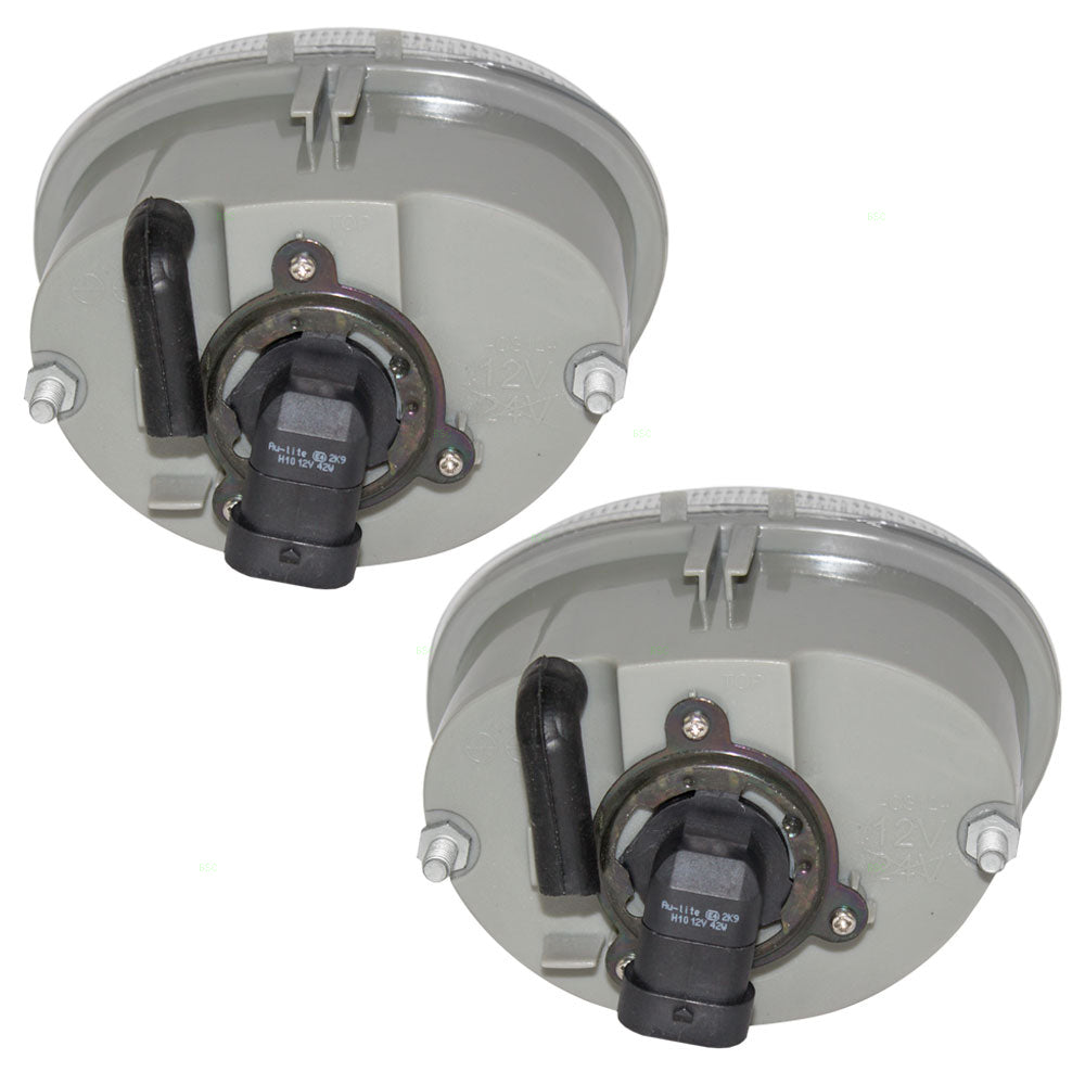 Brock Replacement Pair Fog Lights Set Compatible with 1999-2004 Caravan Grand Caravan 1998-1999 Town & Country 4805046AC