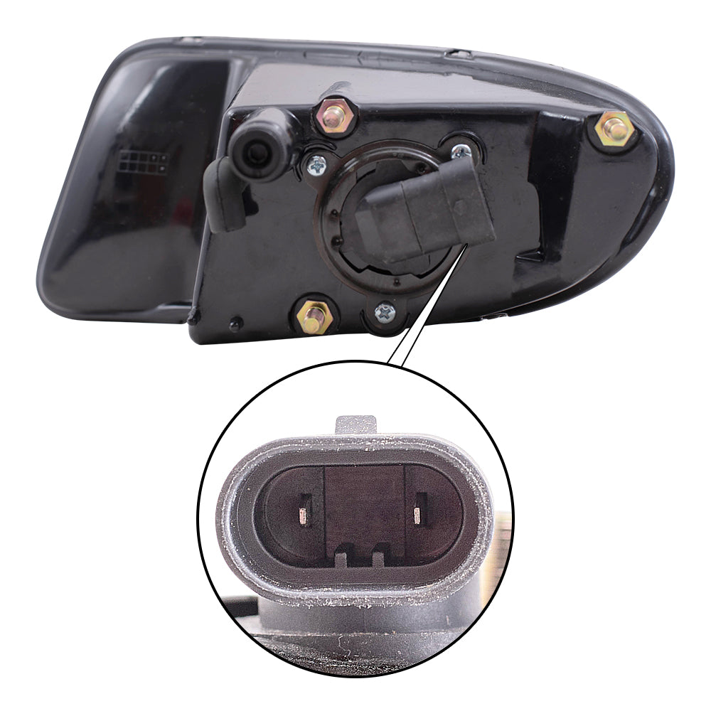 Brock Replacement Set Driver and Passenger Fog Lights Compatible with 2001-2004 Town & Country 2001-2003 Voyager Van 4857267AA 4857266AA