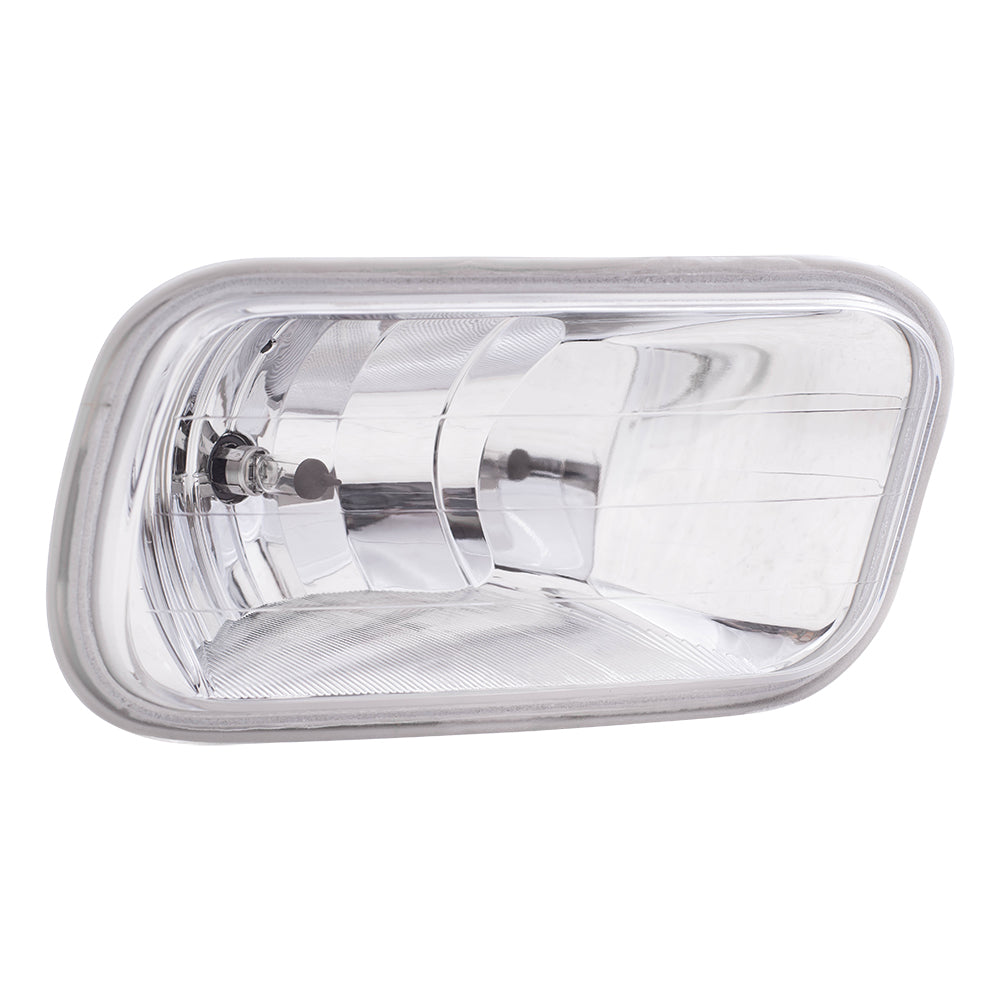 Brock Replacement Pair Set Fog Lights Compatible with 2009-2018 Pickup Truck 55372735AB 55372734AB