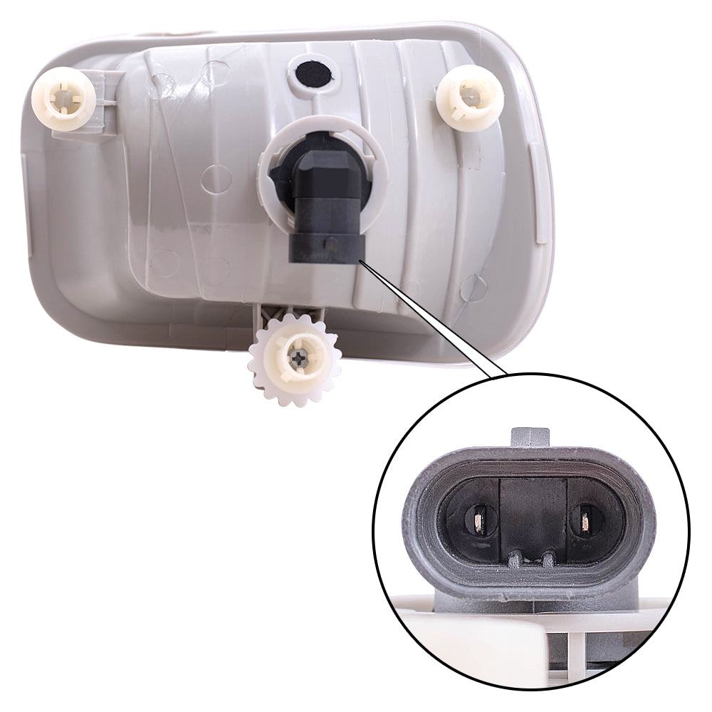 Brock Replacement Pair Set Fog Lights Compatible with 2009-2018 Pickup Truck 55372735AB 55372734AB